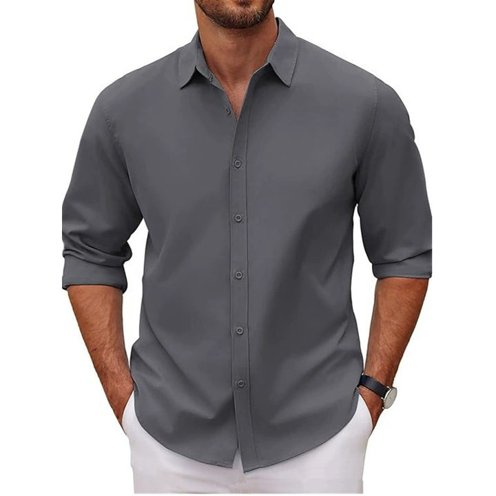 Men's cotton shirt with elegant cut and modern details Lisslune
