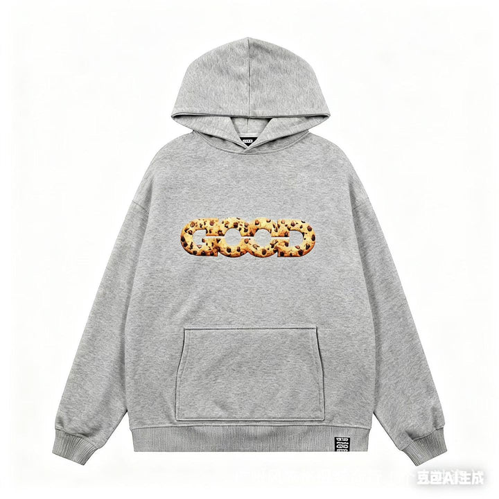 Women's hooded sweatshirt with trendy cookie design Lisslune