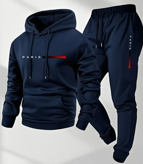 Women’s hoodie and jogging pants set with modern Paris design Lisslune