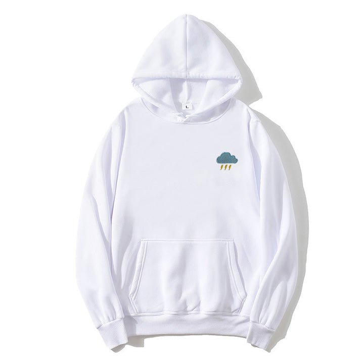 Ladies hoodie with creative cloud design Lisslune