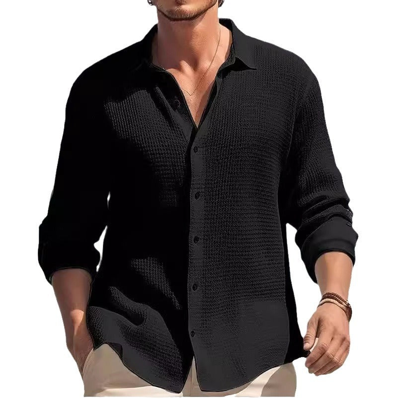 Men's casual long sleeve shirt Lisslune