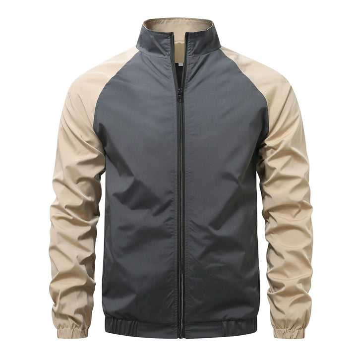 Men's lightweight functional jacket with protective standing collar Lisslune