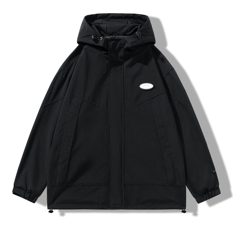 Men's Practical Weather Jacket with Adjustable Hood Design Lisslune