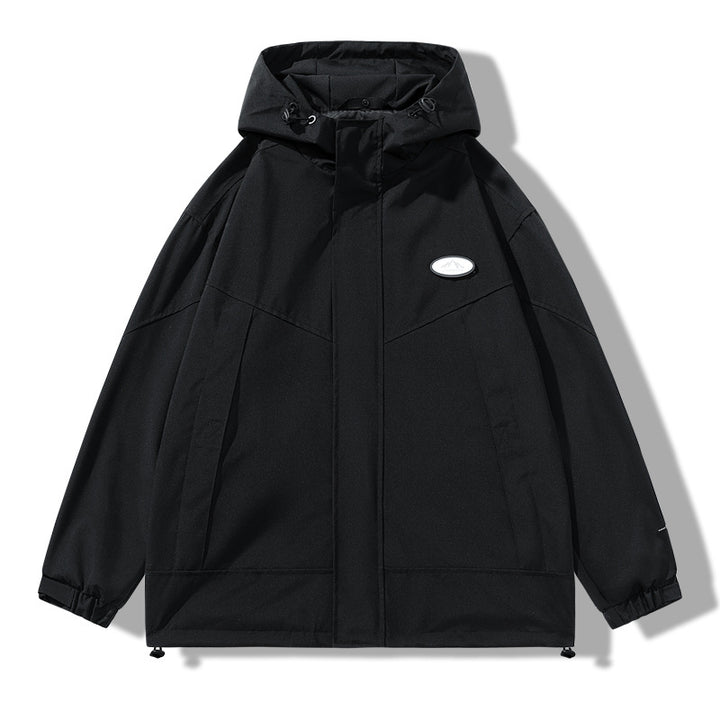 Men's Practical Weather Jacket with Adjustable Hood Design Lisslune