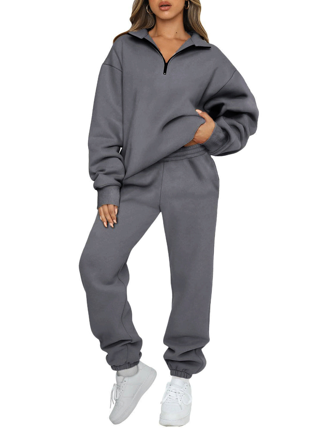 Women's relaxed sweater and jogging pants set Lisslune