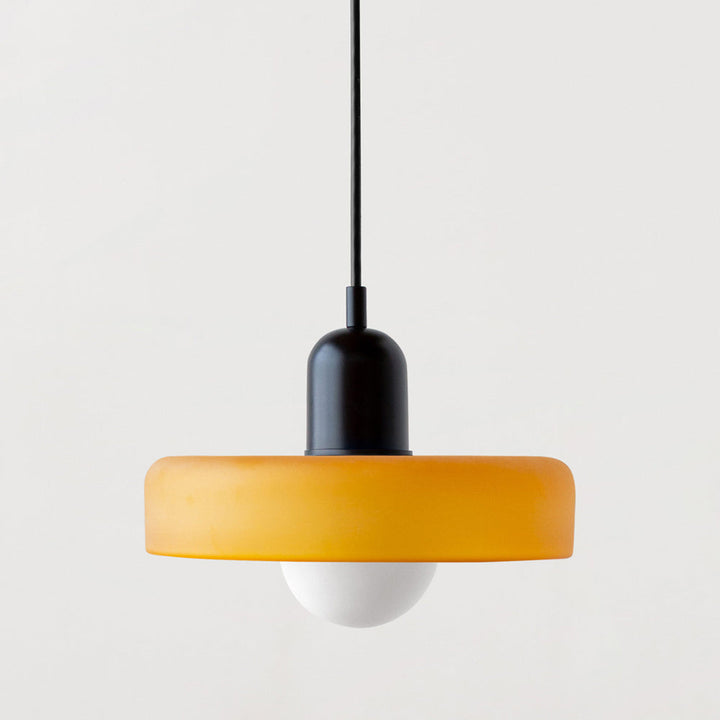 Lisslune | Coloured Glass Pendant Light – Elegant Bauhaus-Style Hanging Lamp for Living Room & Dining Area