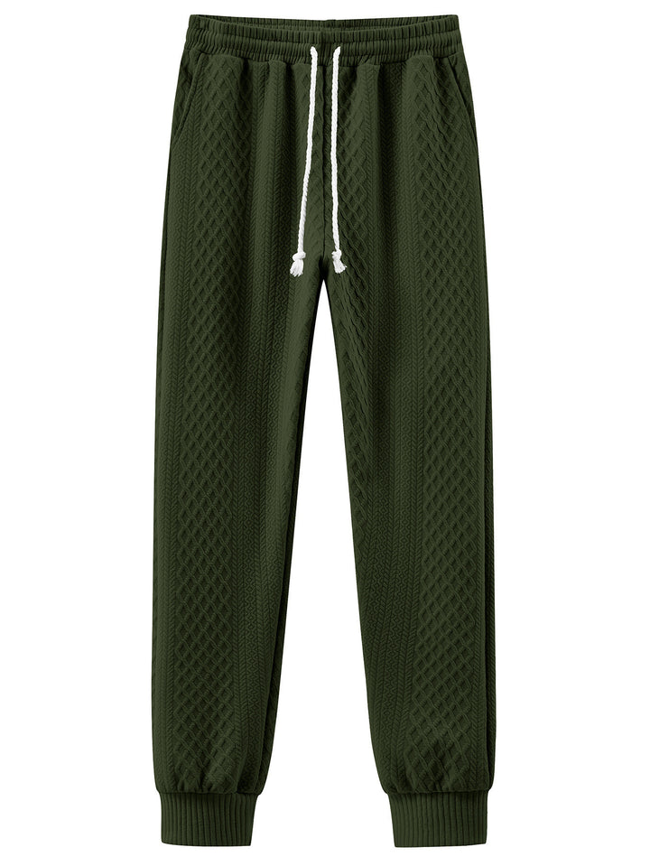 Men's comfortable sweatpants with innovative structural design and adjustable waistband Lisslune