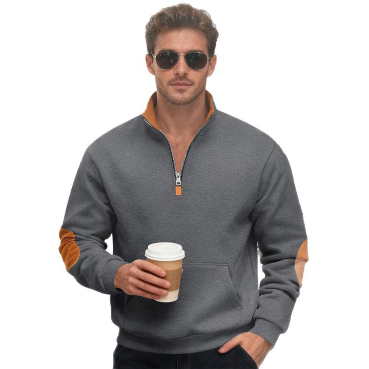 Men's stylish hoodie with zipper and practical pockets Lisslune