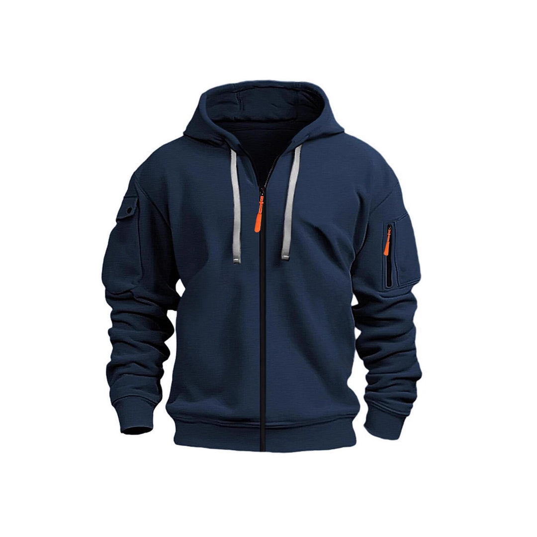 Men's hoodie jacket with functional zip pockets and modern cut Lisslune