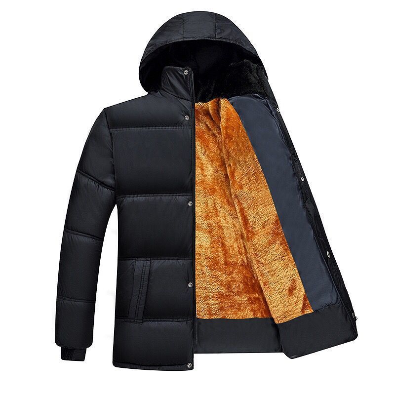 Men's quilted winter jacket with high collar and insulating lining Lisslune