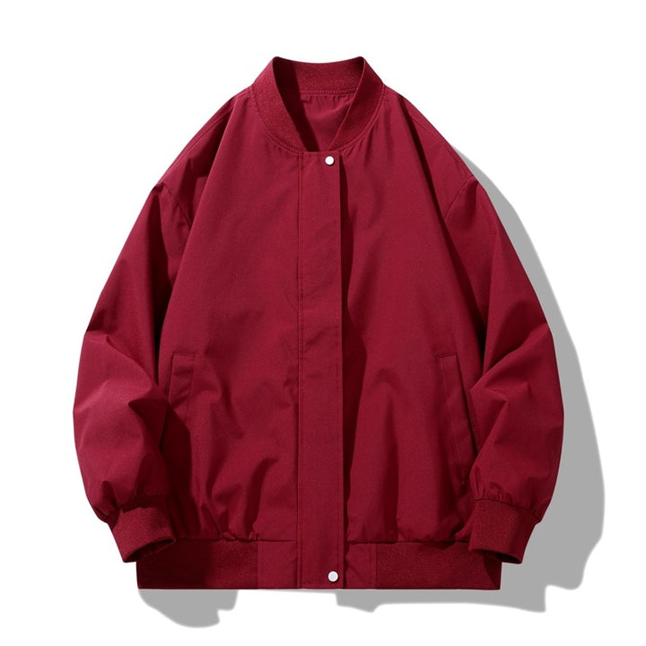 Men's sporty transitional jacket with high collar and practical side pockets Lisslune