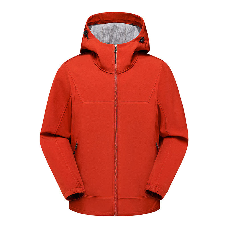Men's technical multifunction jacket with adjustable hood collar and water-repellent material Lisslune
