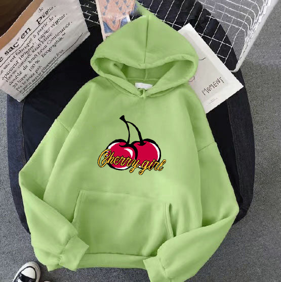 Women's hoodie with cheerful cherry motif Lisslune