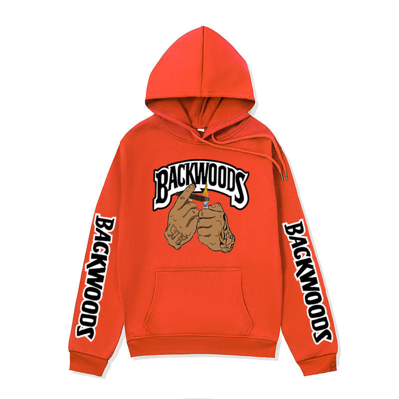 Women’s hooded sweater with creative graphic design and side kangaroo pockets Lisslune