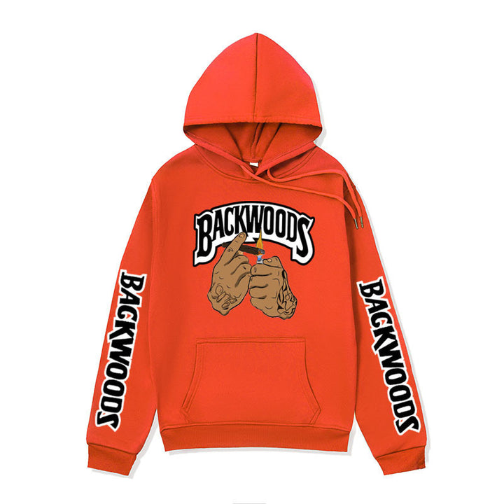 Women’s hooded sweater with creative graphic design and side kangaroo pockets Lisslune