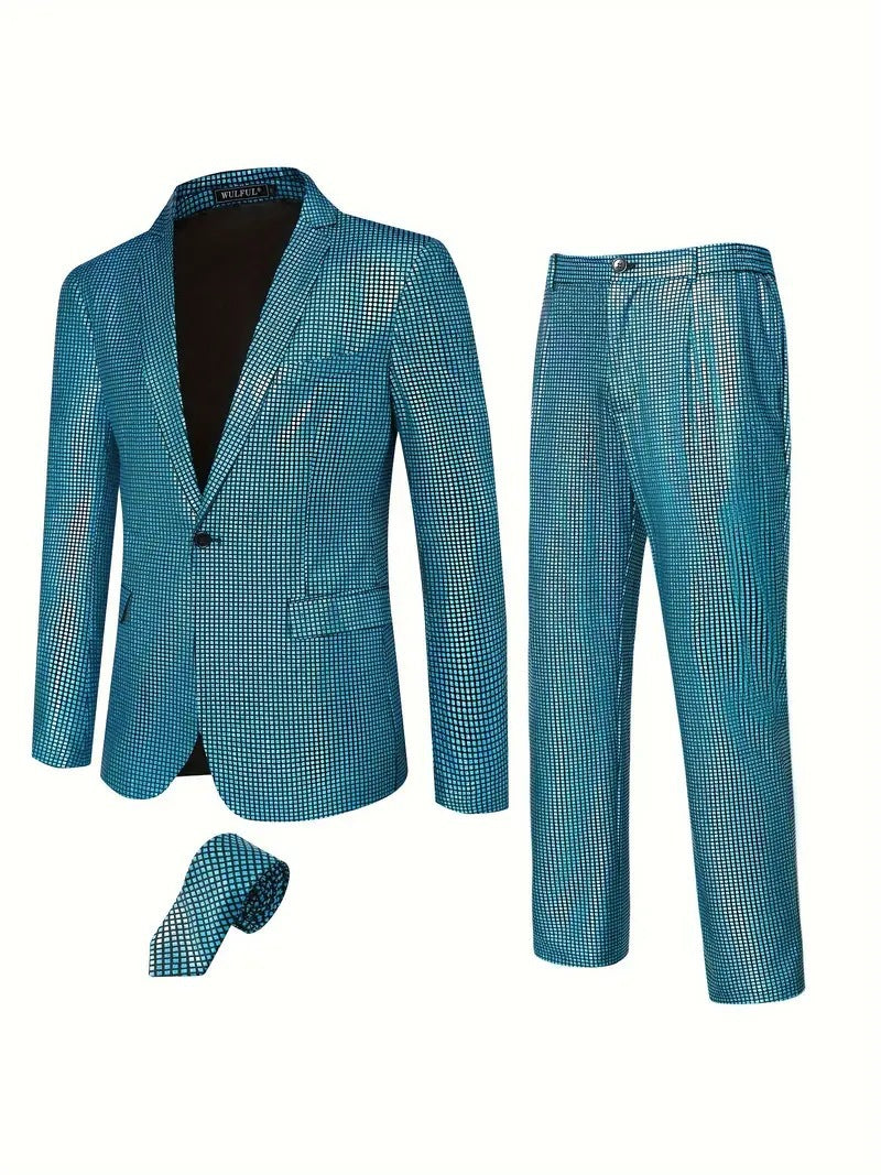Men's Sparkling Suit Set Lisslune