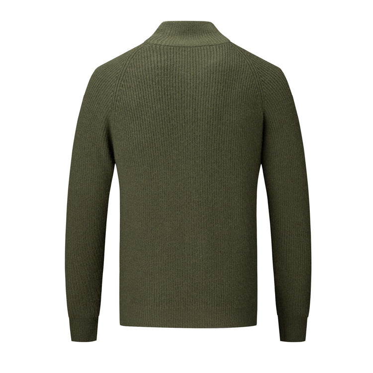 Men's cardigan with high collar Lisslune