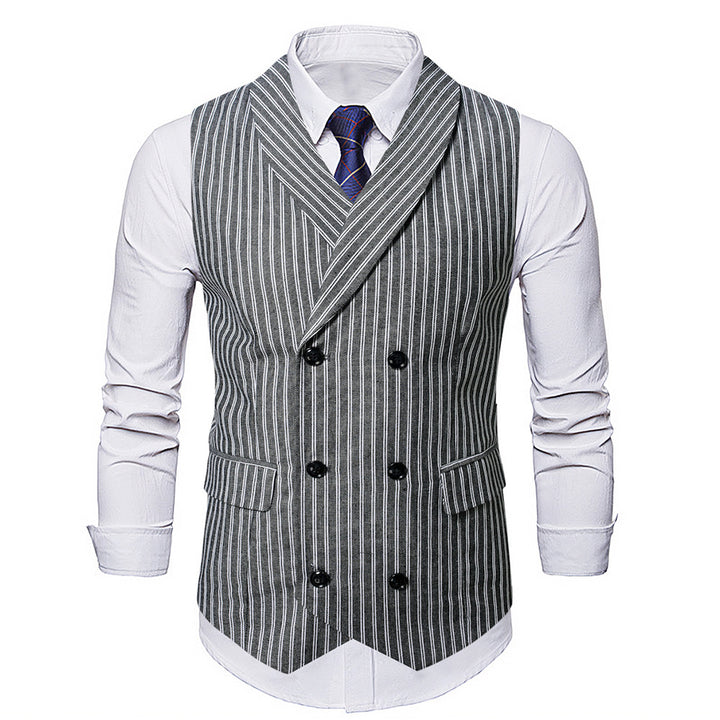 Men's elegant vest with striped design Lisslune