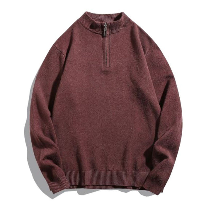 Men's cozy turtleneck sweater with zipper Lisslune
