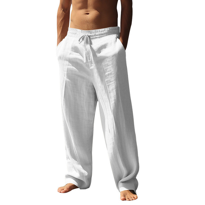 Men's airy summer pants with elastic waistband Lisslune