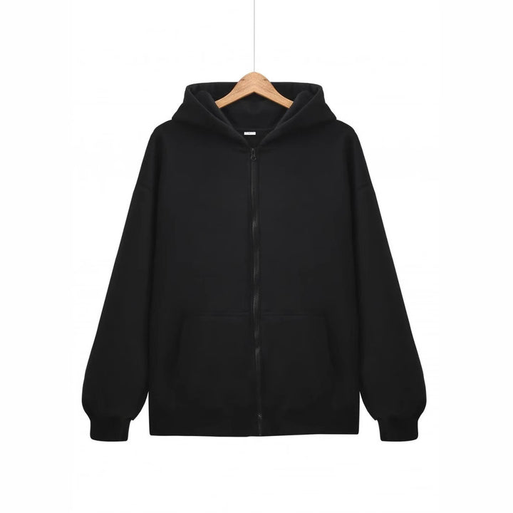 Ladies hoodie jacket with full zip and practical pockets Lisslune