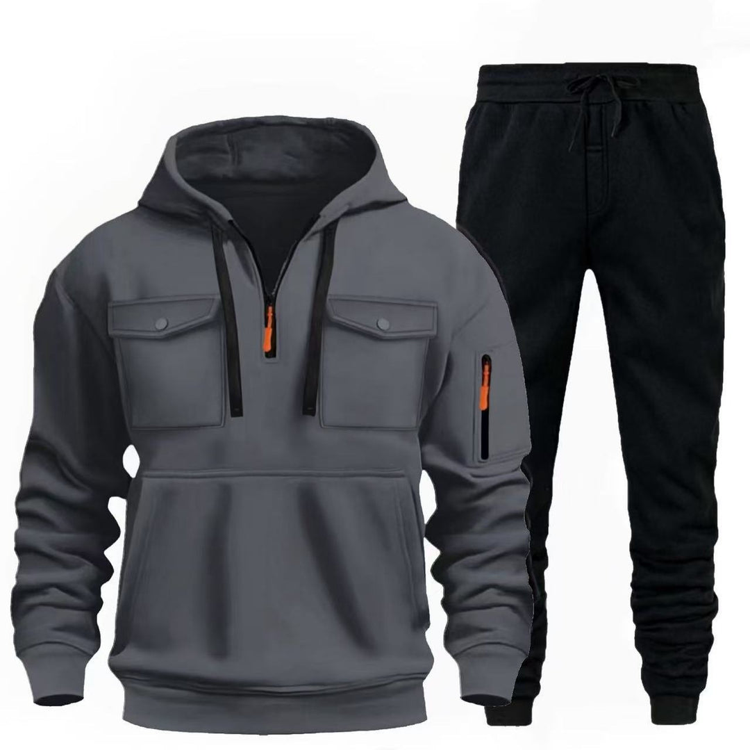 Men's casual leisure combination with functional pockets Lisslune