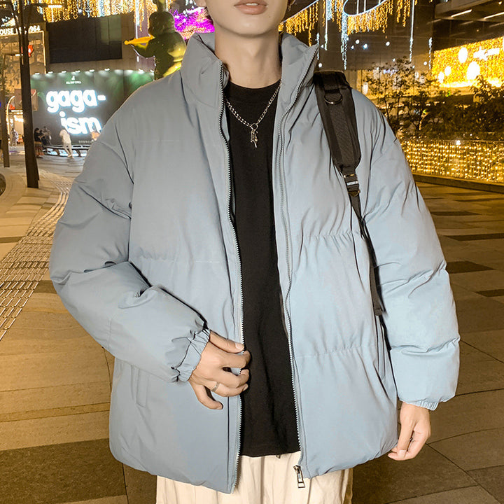 Men's quilted jacket with high collar and elastic cuffs Lisslune