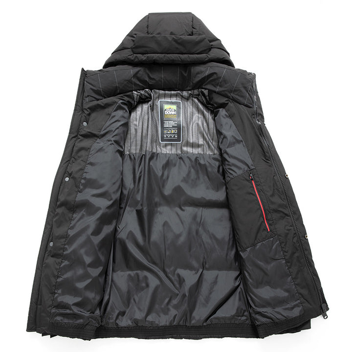Men's Insulated Puffer Jacket with Adjustable Hood Lisslune