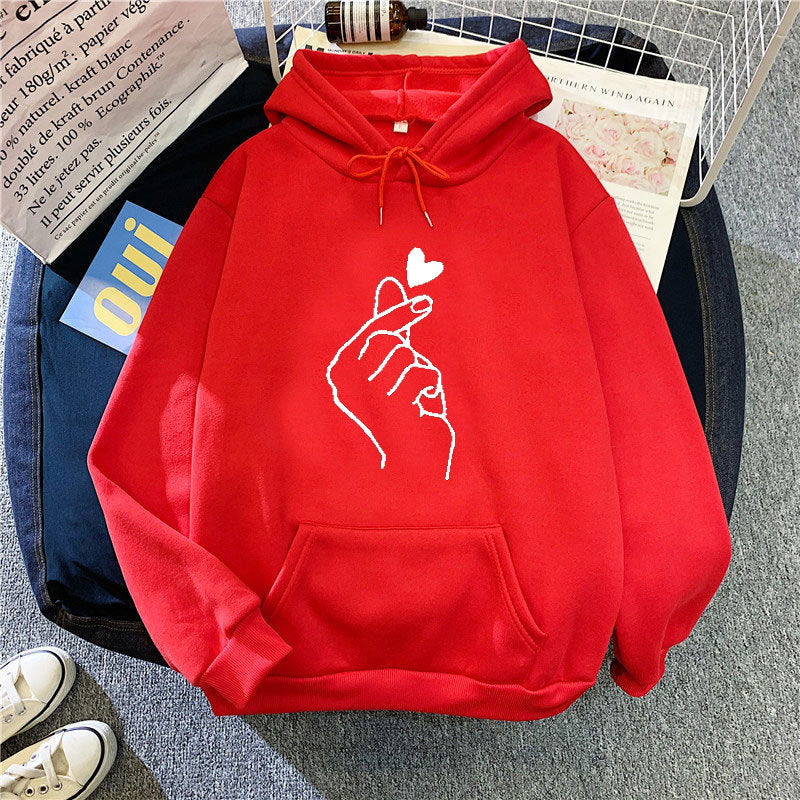 Women’s hoodie with creative hand graphic Lisslune