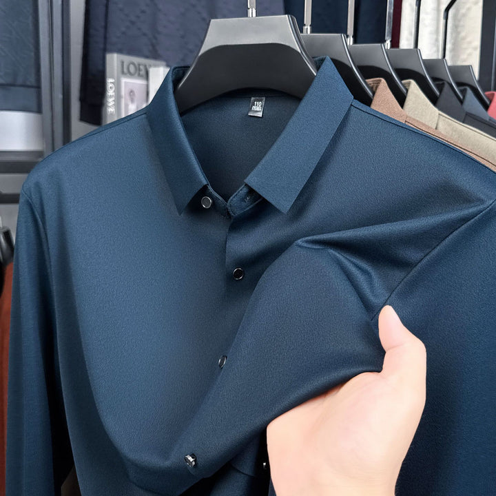 Men's elegant shirt with textured fabric Lisslune