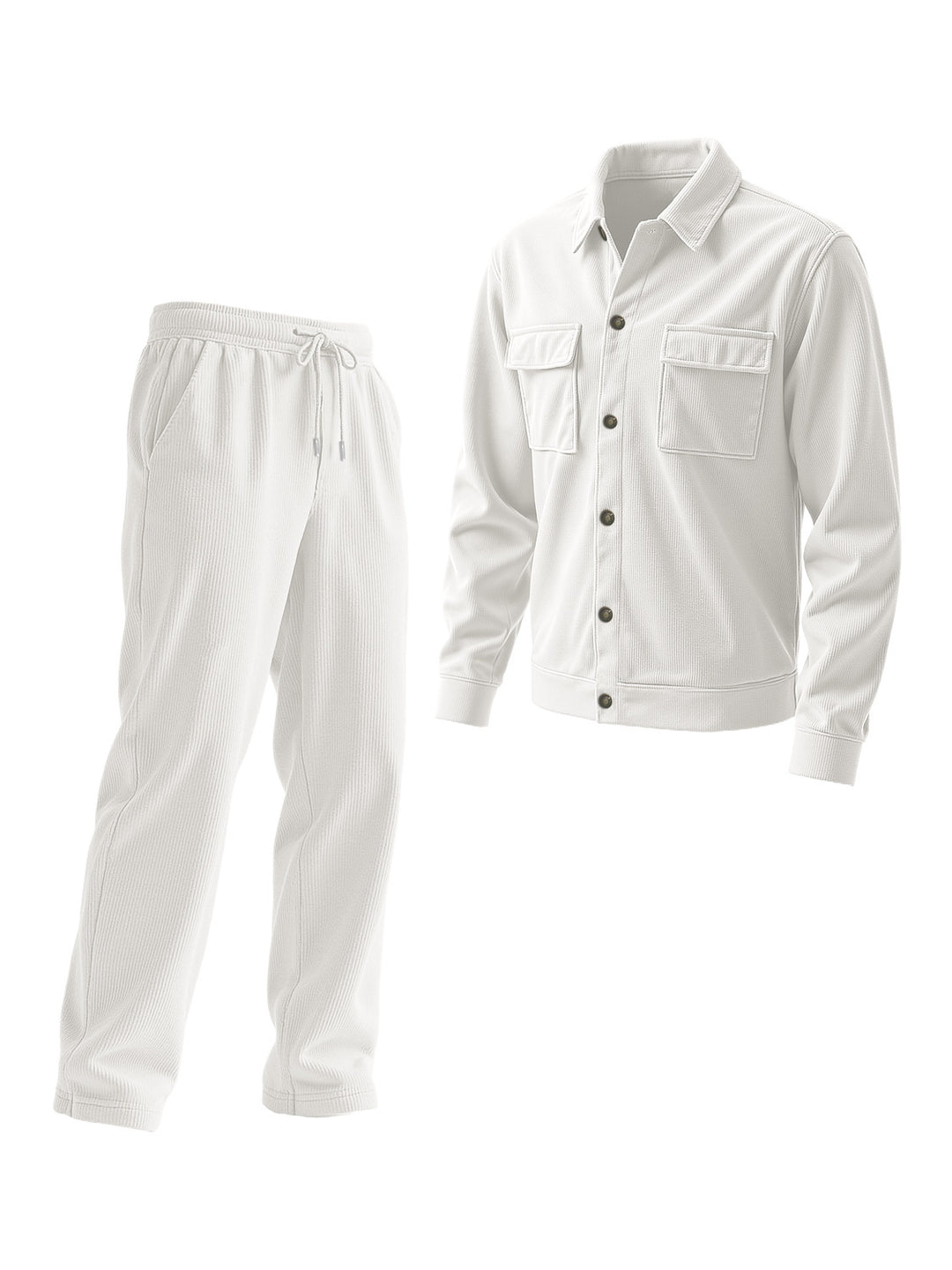 Men's casual tracksuit with textured top and elastic waistband Lisslune