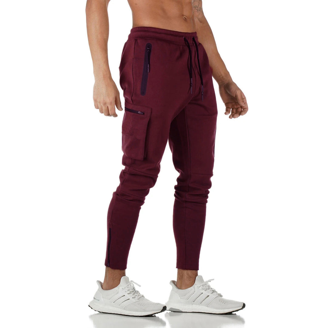 Men's cargo joggers with practical zip pockets and modern cut Lisslune