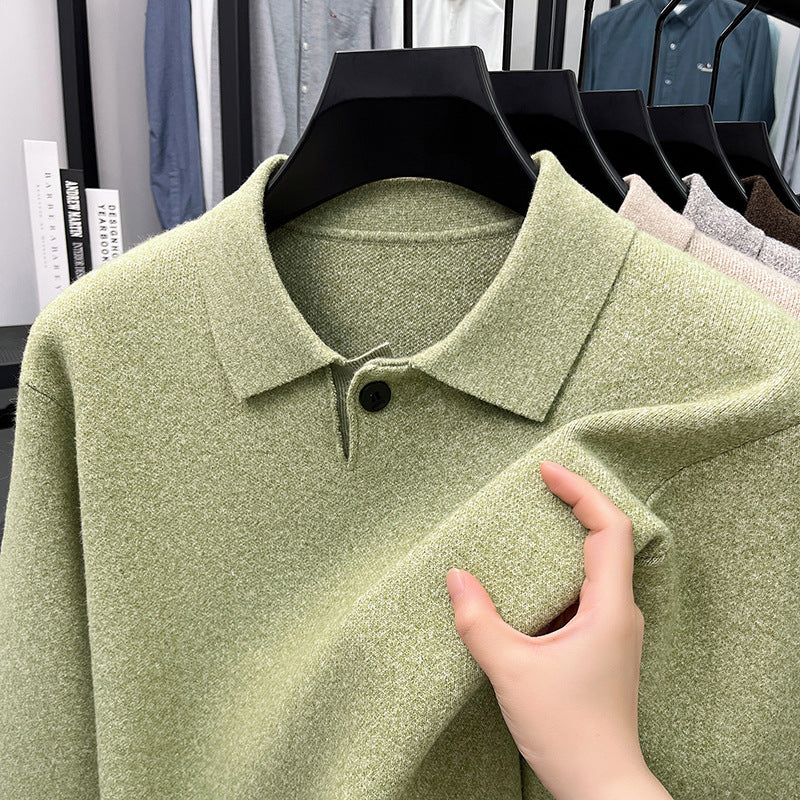 Men's polo shirt with modern textured fabric Lisslune