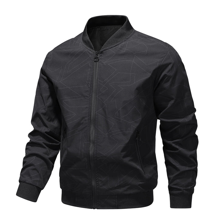 Men's elegant bomber jacket with stylish patterns Lisslune