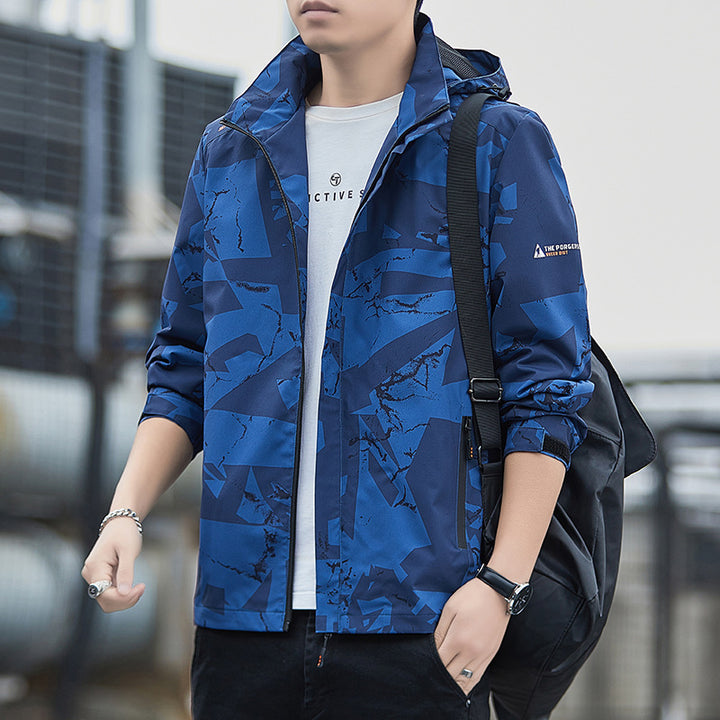Men's Breathable Sports Jacket with Hood Lisslune