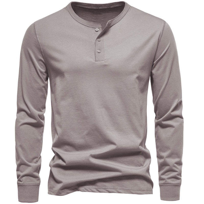 Men's Long Sleeve Shirt with Button Closure and Modern Design Lisslune
