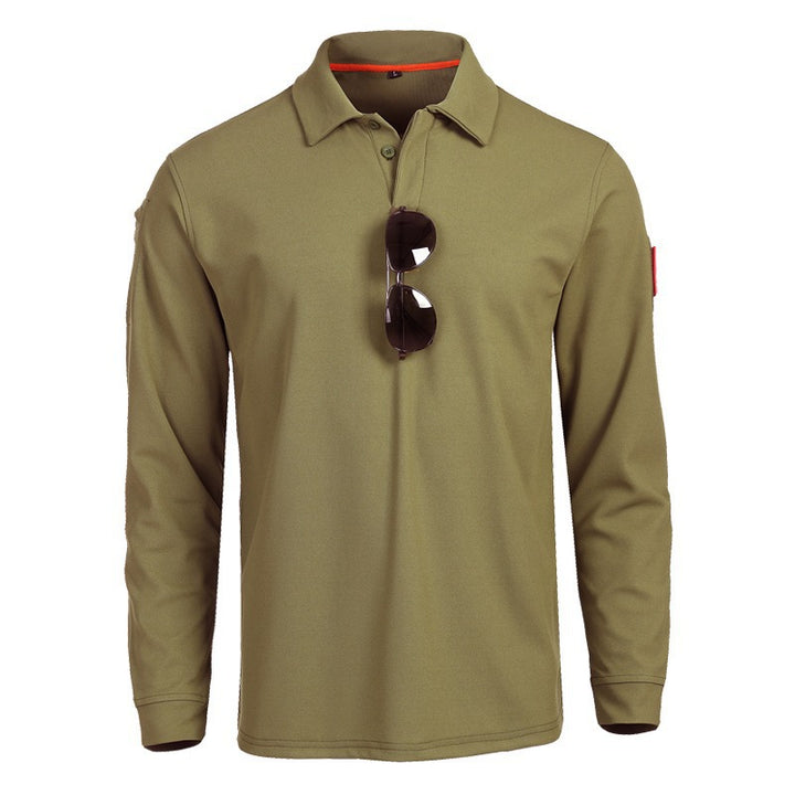 Men's functional long-sleeve polo shirt Lisslune