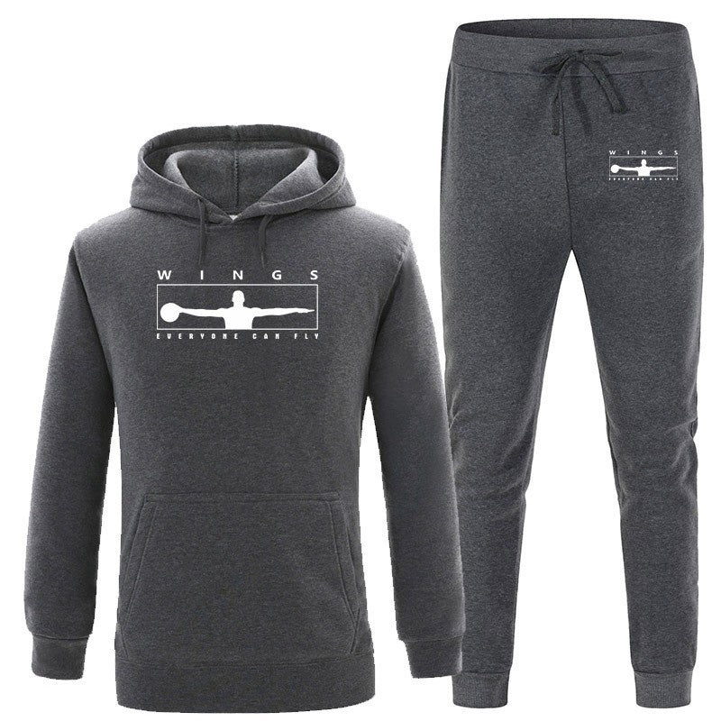 Women's jogging suit with modern logo and comfortable kangaroo pockets Lisslune