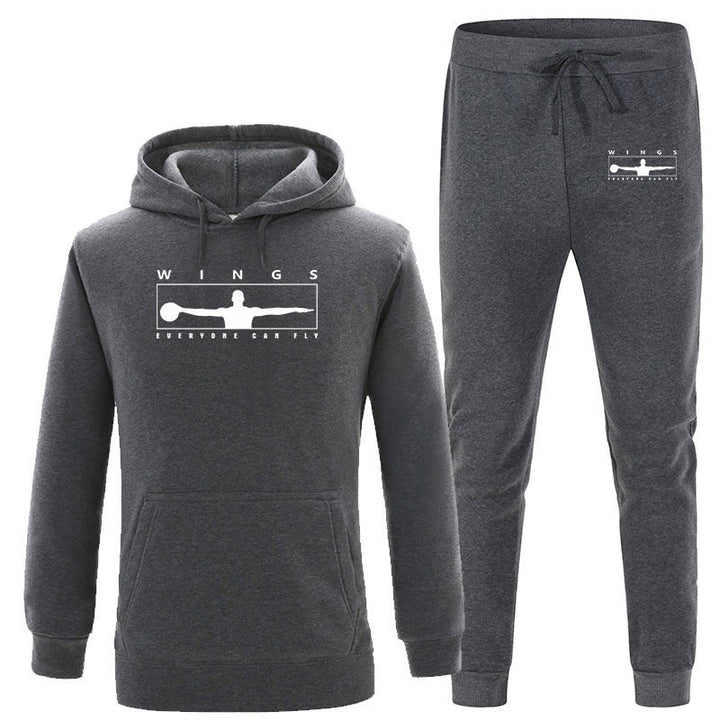 Women's jogging suit with modern logo and comfortable kangaroo pockets Lisslune