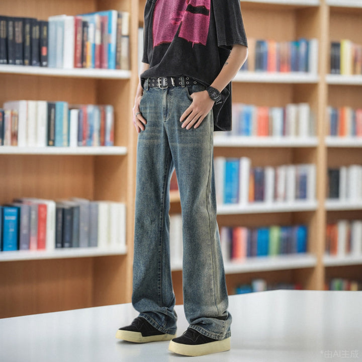 Men's casual wide jeans Lisslune