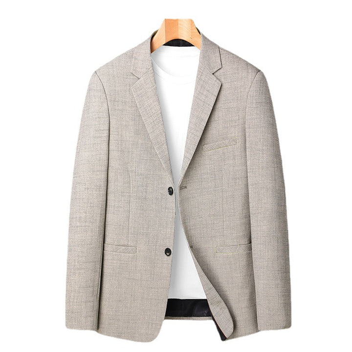 Men's Elegant Blazer with Textured Fabric and Modern Accents Lisslune