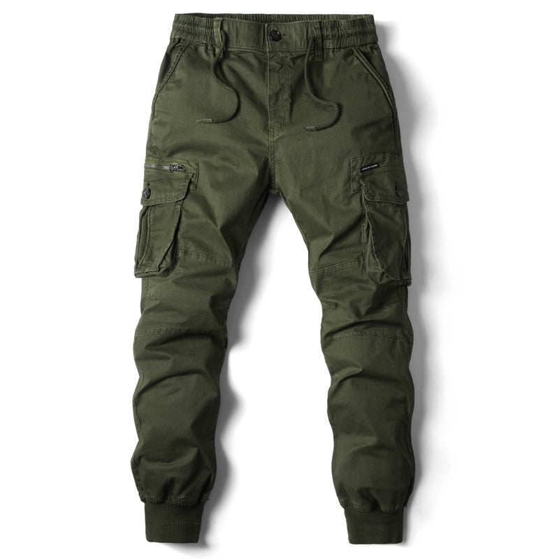 Men's Cargo Jogging Pants with Adjustable Waist and Practical Pockets Lisslune
