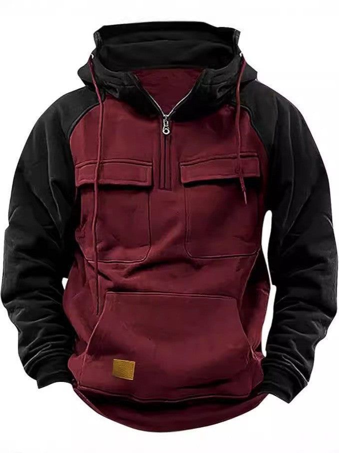 Men's stylish hoodie with functional pockets Lisslune