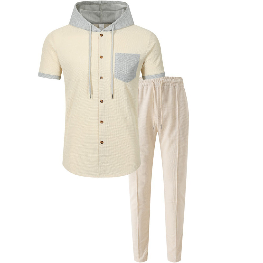 Men's fashionable leisure set with breathable materials and practical pockets Lisslune