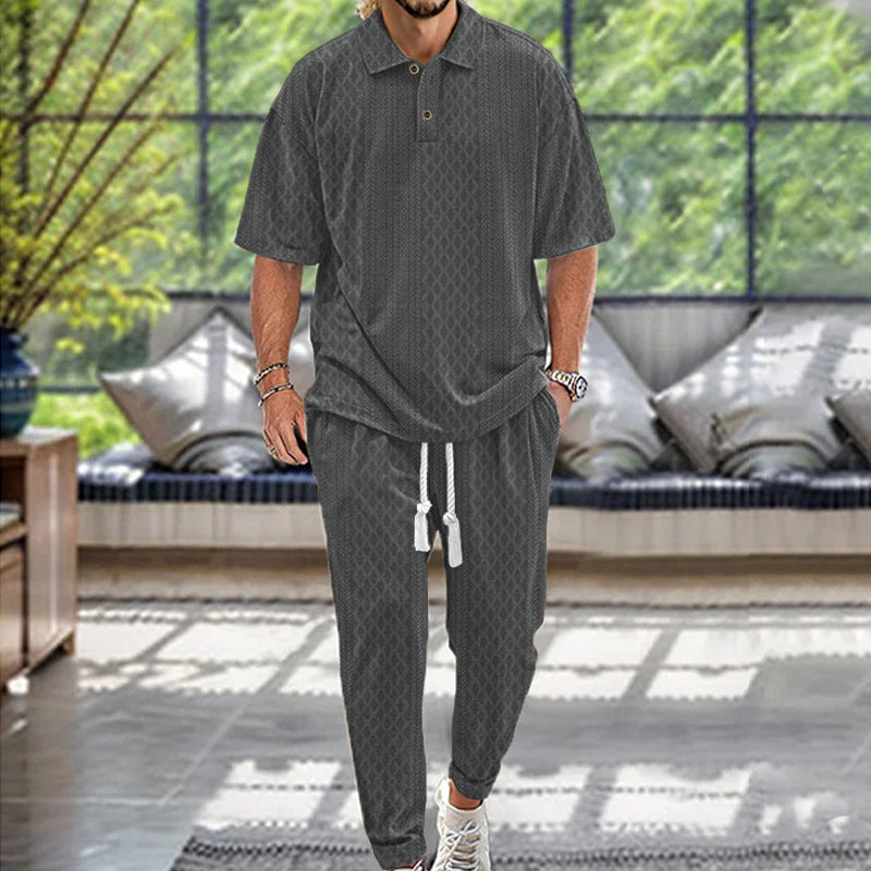 Men's Casual Tracksuit with Fashionable Structure Design Lisslune