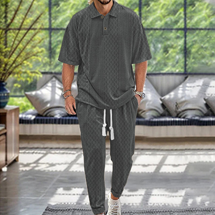 Men's Casual Tracksuit with Fashionable Structure Design Lisslune