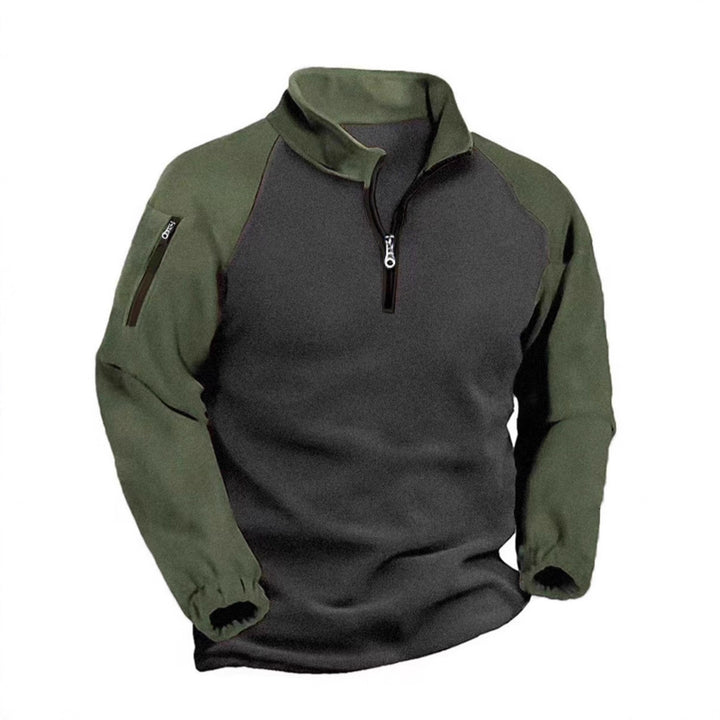 Men's functional pullover with zipper and sporty design Lisslune
