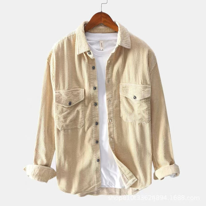 Men's checked flannel shirt with practical chest pockets Lisslune