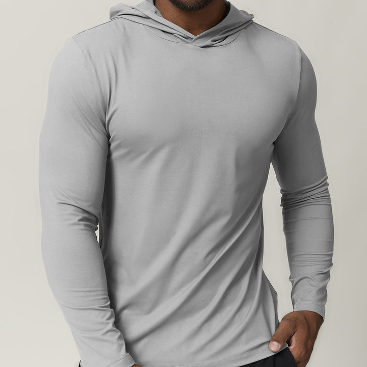 Men's Sporty Hooded Long Sleeve Lisslune
