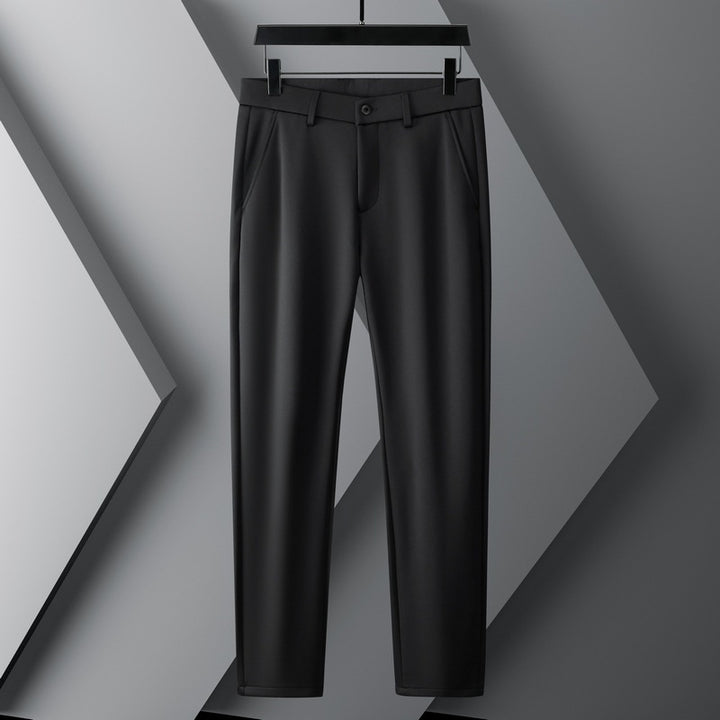 Men's modern chino pants with elastic waistband and side pockets Lisslune